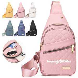 Premium Quilted Crossbody Sling Bag With Adjustable Strap