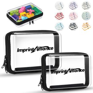 Clear Zippered PVC Travel Cosmetic Storage Bag