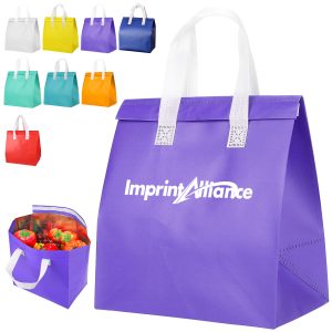 Insulated Non-Woven Thermal Food Delivery Cooler Tote Bag