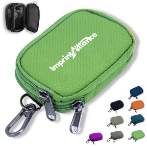 Quilted Diamond Pattern Mini Zippered Coin Purse Key Pouch