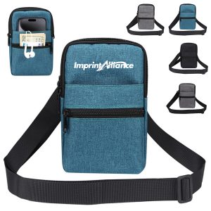 Vertical Canvas Belt Loop Waist Smartphone Holster Pouch