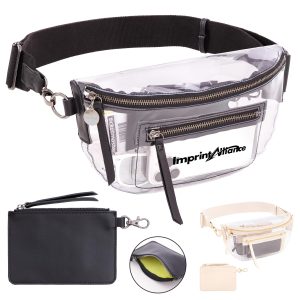 Stadium Approved Clear PVC Fanny Pack With Privacy Pouch