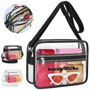 Stadium Approved Clear PVC Crossbody Messenger Bag