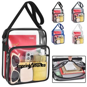 Stadium Approved Clear PVC Crossbody Messenger Tote