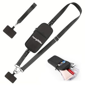 Universal Crossbody Phone Lanyard W/ Detachable Wallet Pouch