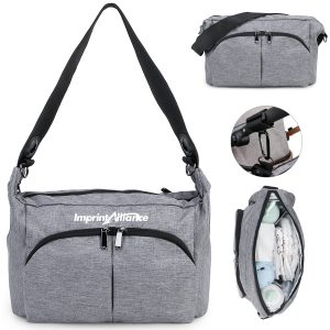 Stroller Organizer Caddy Bag With Non-Slip Attachment Hooks