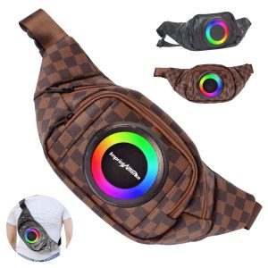 Solar Charging Crossbody Sling Bag With Bluetooth Speaker