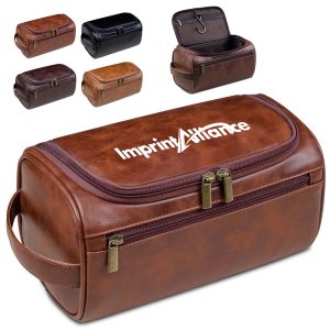 Large Capacity Hanging PU Leather Travel Toiletry Bag