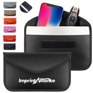 6.5 Inch Oxford RFID Signal Blocking Faraday Pouch