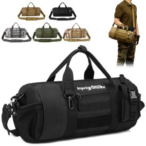 20L Waterproof Tactical Cylindrical Duffel Crossbody Bag