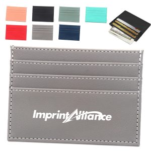 7-Slot PU Leather Credit Card Holder & Minimalist Wallet