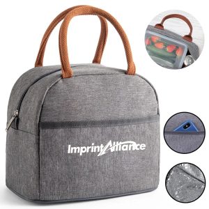 Insulated Thermal Lunch Cooler Tote Bag With Pocket