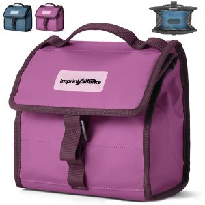 Insulated Thermal Flap Lunch Cooler Bag With Buckle Closure