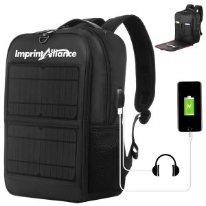 Solar Powered Charging Laptop Backpack With USB Port