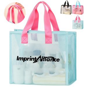 Clear PVC Waterproof Travel Cosmetic Toiletry Beach Tote Bag