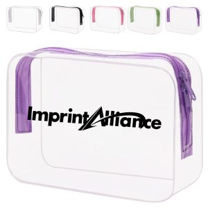 Portable Waterproof Clear EVA Travel Cosmetic Toiletry Bag