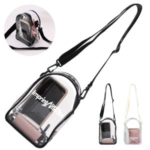Stadium Approved Clear PVC Crossbody Shoulder Bag Pouch