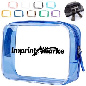 Portable Clear PVC Waterproof Cosmetic Zipper Storage Bag