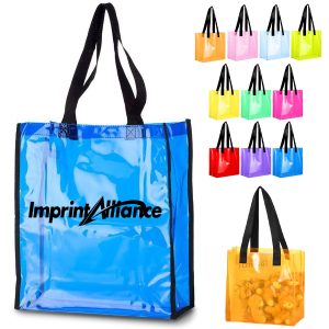 Thickened Clear PVC Wine Bottle Tote Bag Beverage Packaging