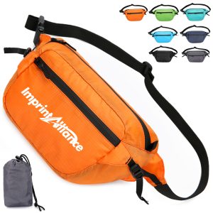 Foldable Outdoor Sports Waist Bag With Water Bottle Holder