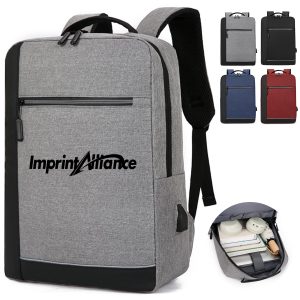 Minimalist Water Resistant Business Laptop Backpack Tech Bag