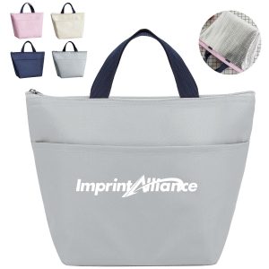Water Resistant Insulated Lunch Tote Cooler Bag With Pocket