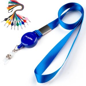Retractable Lanyard with Badge Reel and ID Clip
