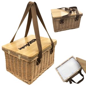 Wicker Insulated Picnic Basket