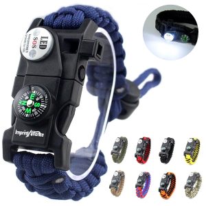 Adjustable Paracord Survival Bracelet