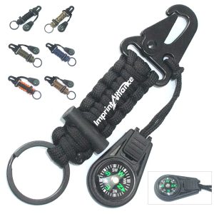 Paracord Compass Keychain