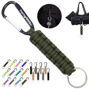 Outdoor Paracord Carabiner Keychain