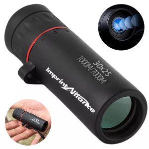 30x25 Portable Monocular Telescope with Smartphone Clip