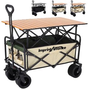 Heavy Duty Foldable Wagon Cart with Table