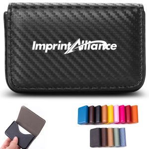 PU Leather Magnetic Business Card Holder