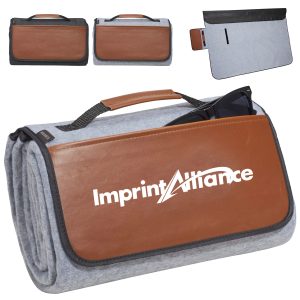Foldable Picnic Blanket with PU Leather Handle