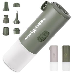 Portable Mini Air Pump with LED Camping Light