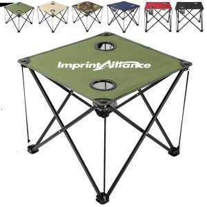Portable Folding Camping Table with Cup Holders