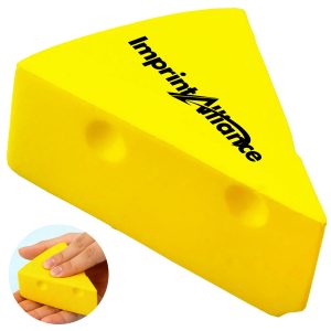 Swiss Cheese Wedge PU Foam Stress Reliever Squeeze Toy