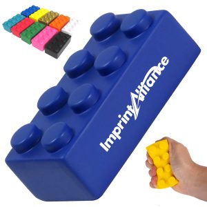 Block Brick Shaped PU Foam Stress Reliever Squeeze Toy