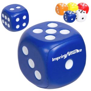 Casino Theme PU Foam Dice Stress Reliever Squeeze Toy