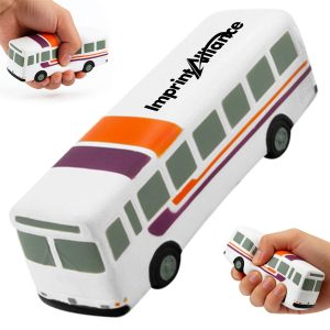 City Transit Tour Bus PU Foam Stress Reliever Squeeze Toy