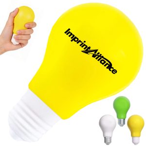 Light Bulb Idea Shape PU Foam Stress Reliever Squeeze Toy