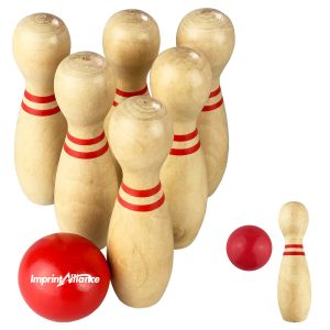 Wooden Mini Desktop Bowling Game Set Skittles Toy