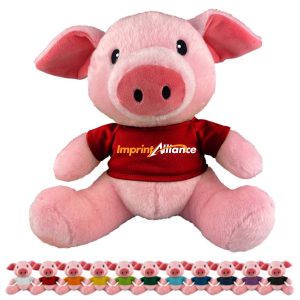 Soft Pink Plush Pig Stuffed Animal Toy