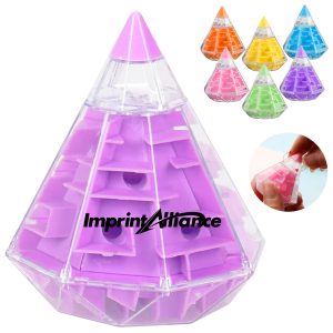 Geometric 3D Pyramid Maze Brain Teaser Puzzle Toy