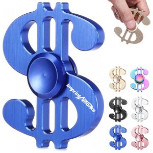 Metal Dollar Sign Fidget Spinner Stress Reliever