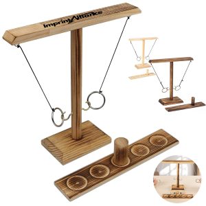 Wooden Tabletop Hook And Ring Battle Game