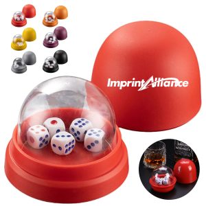 Portable Egg Shaped Enclosed Dice Shaker Game Tumbler