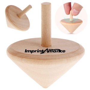 Natural Wood Spinning Top Gyroscope Toy