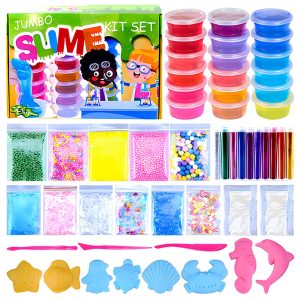 18 Colors DIY Crystal Slime Sensory Kit